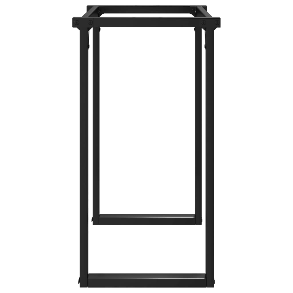 Pieds de table à manger cadre en O 80x40x73 cm acier - XIOS