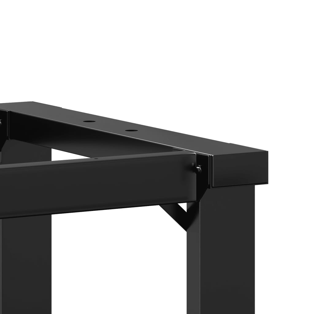 Pieds de table à manger cadre en O 80x40x73 cm acier - XIOS