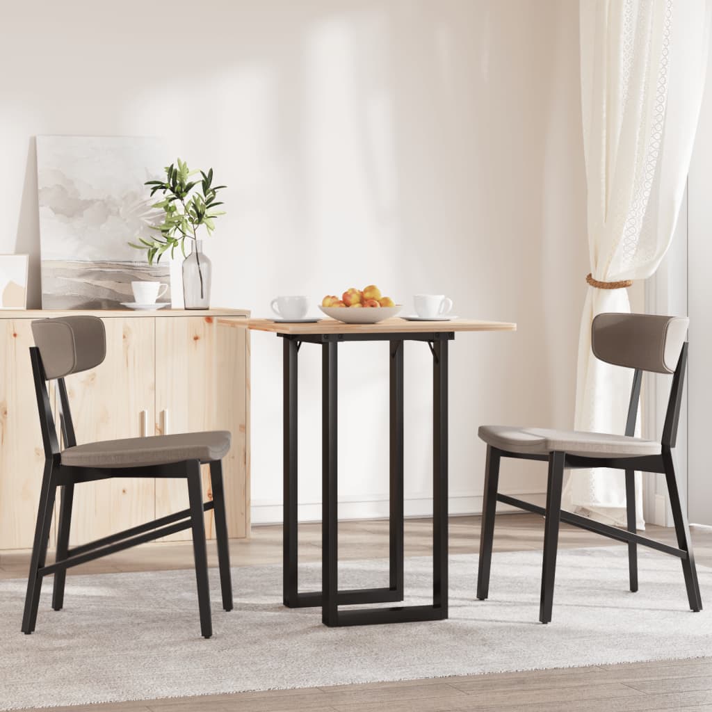 Pieds de table à manger cadre en O 80x40x73 cm acier - XIOS