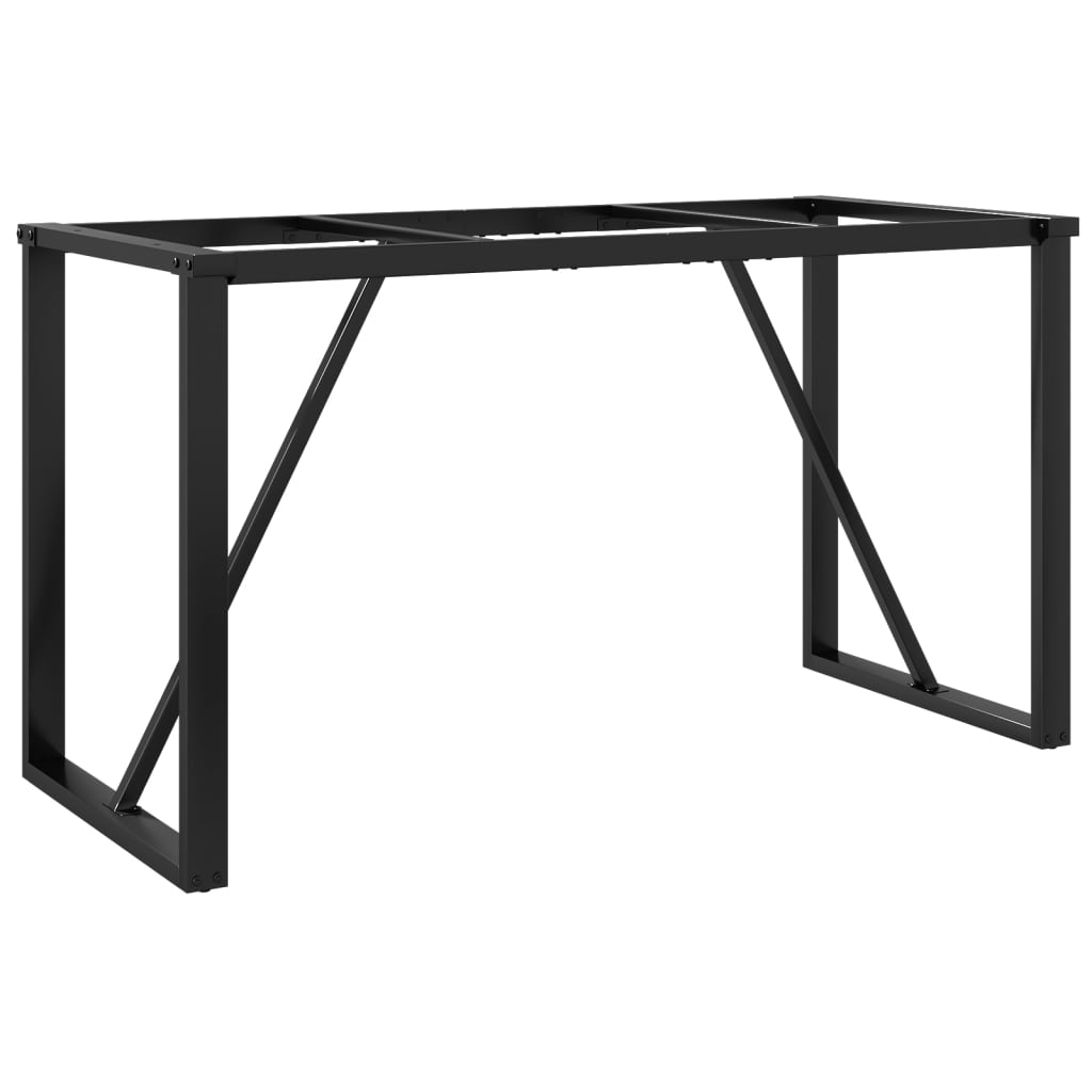 Pieds de table à manger cadre en O 140x60x73 cm acier - XIOS