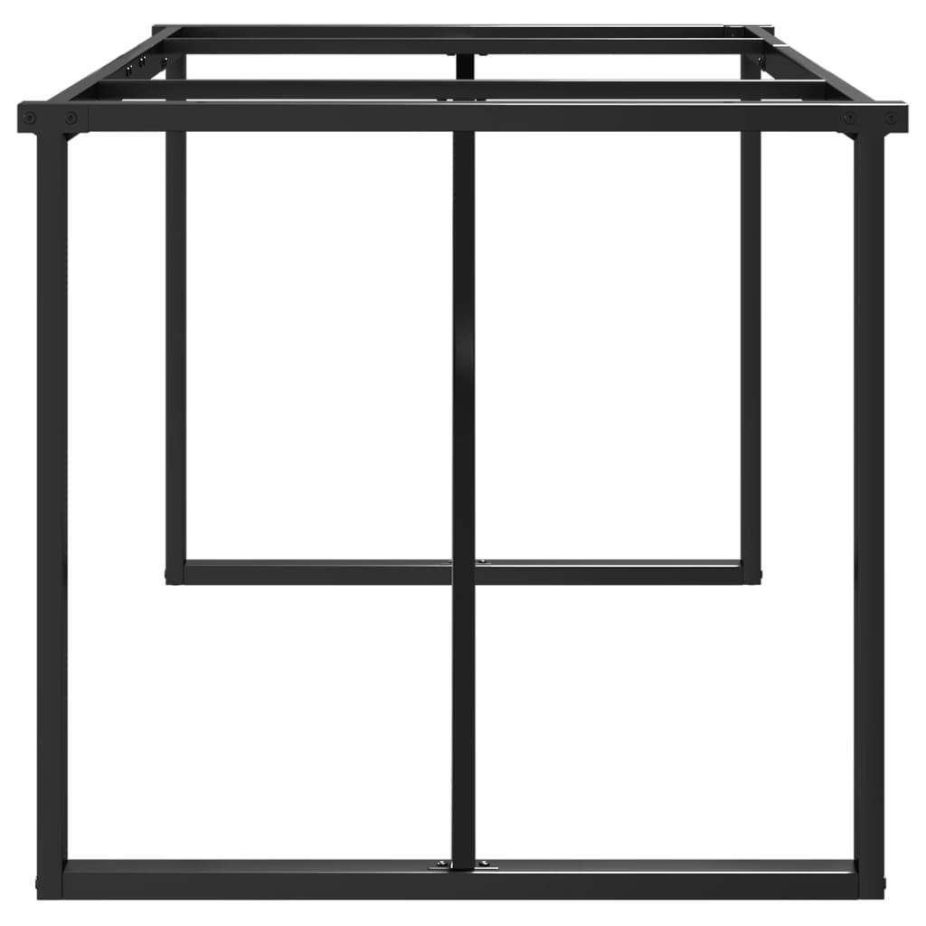 Pieds de table à manger cadre en O 160x80x73 cm acier - XIOS