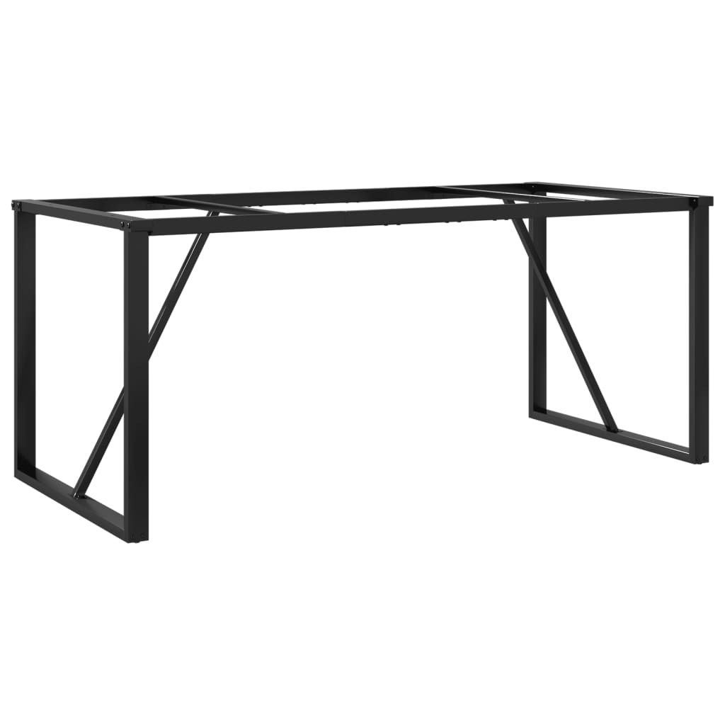 Pieds de table à manger cadre en O 180x80x73 cm acier - XIOS