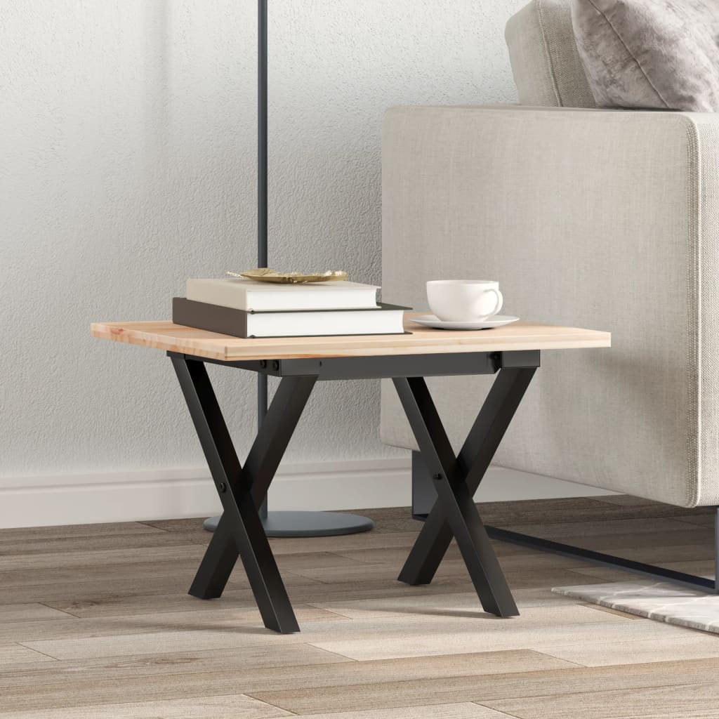 Pieds de table basse cadre en X 40x40x33 cm acier - XIOS