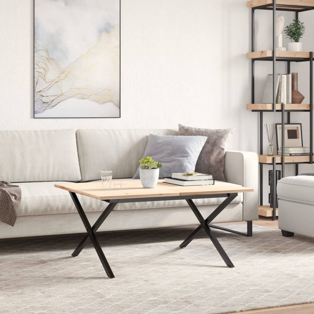 Pieds de table basse cadre en X 70x60x43 cm acier - XIOS