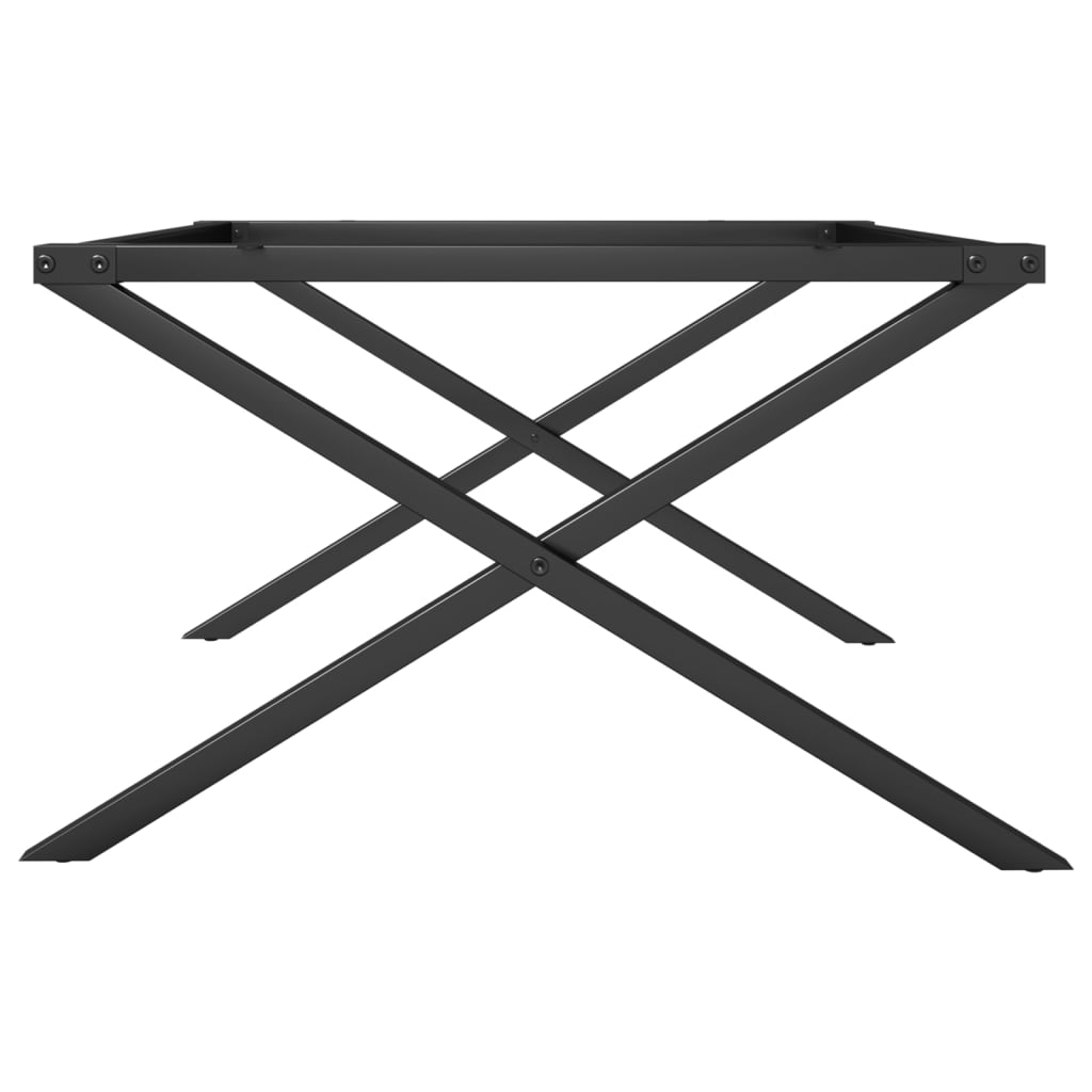 Pieds de table basse cadre en X 70x60x43 cm acier - XIOS