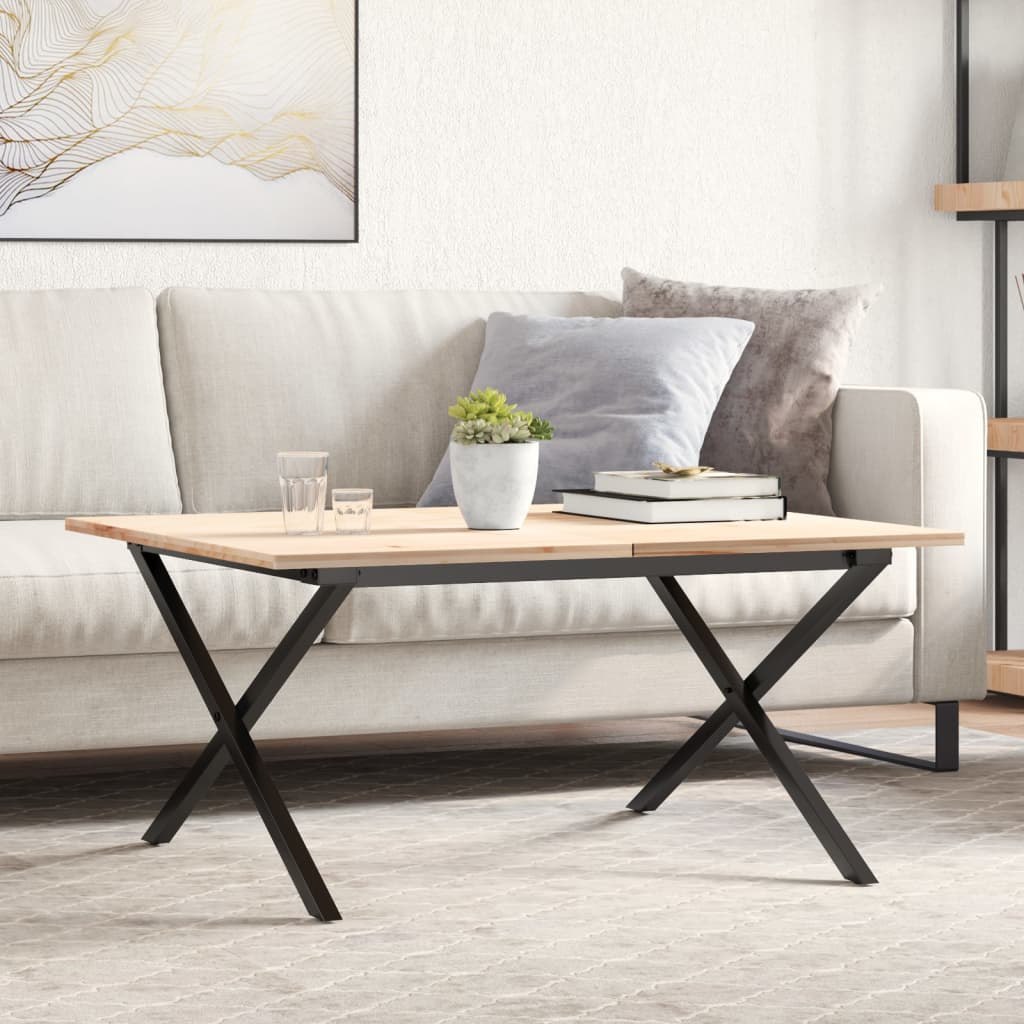 Pieds de table basse cadre en X 70x60x43 cm acier - XIOS