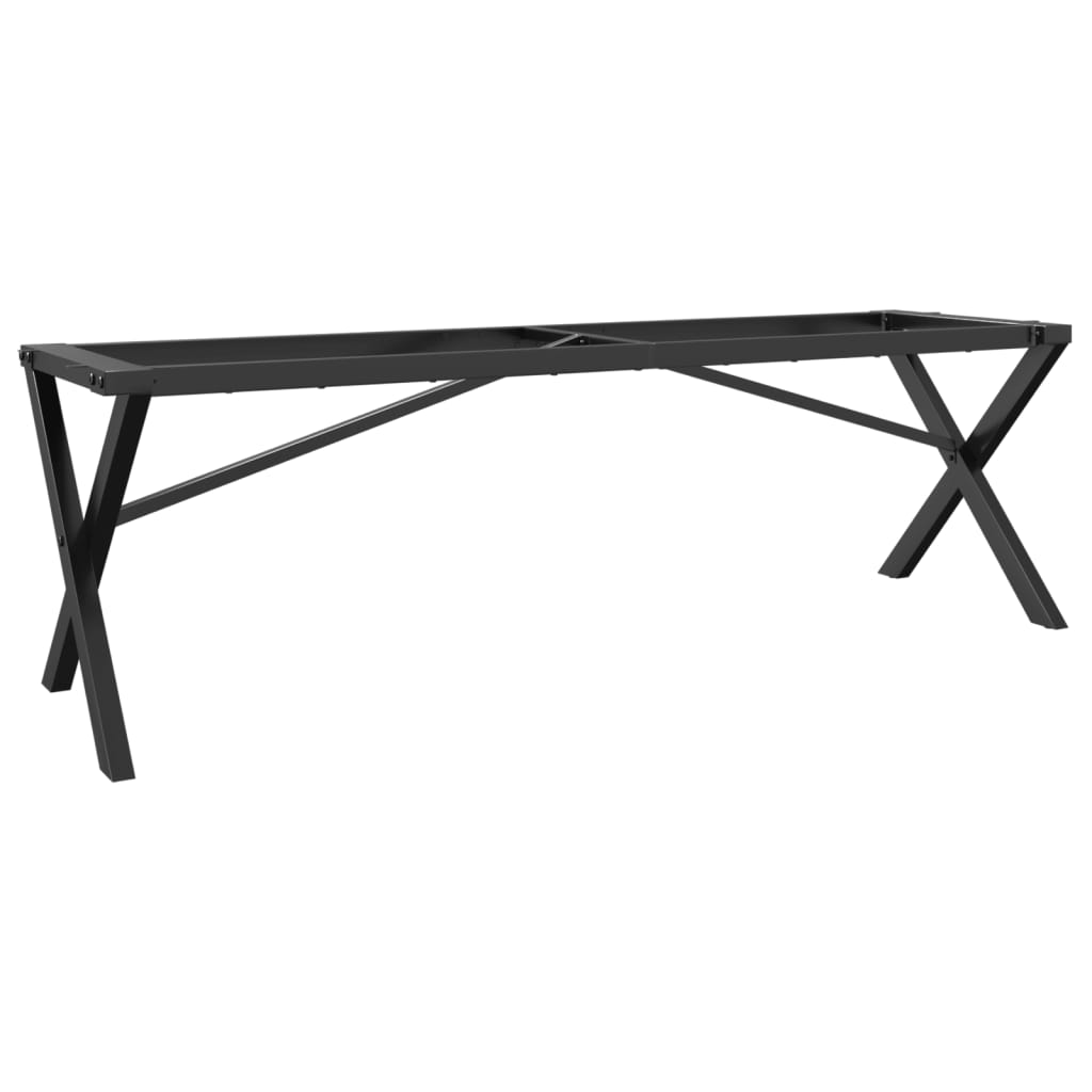 Pieds de table basse cadre en X 140x30x43 cm acier - XIOS