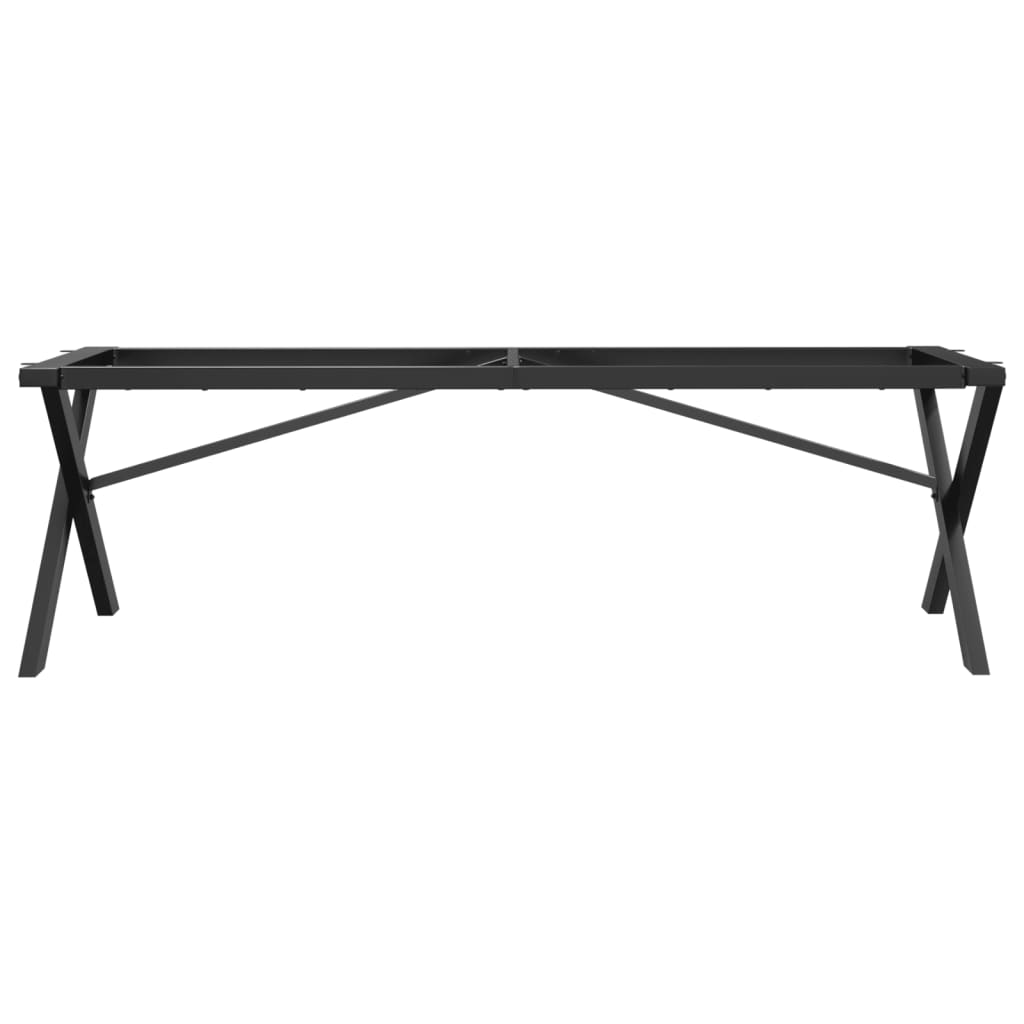 Pieds de table basse cadre en X 140x30x43 cm acier - XIOS