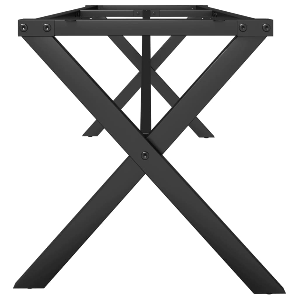 Pieds de table basse cadre en X 140x30x43 cm acier - XIOS