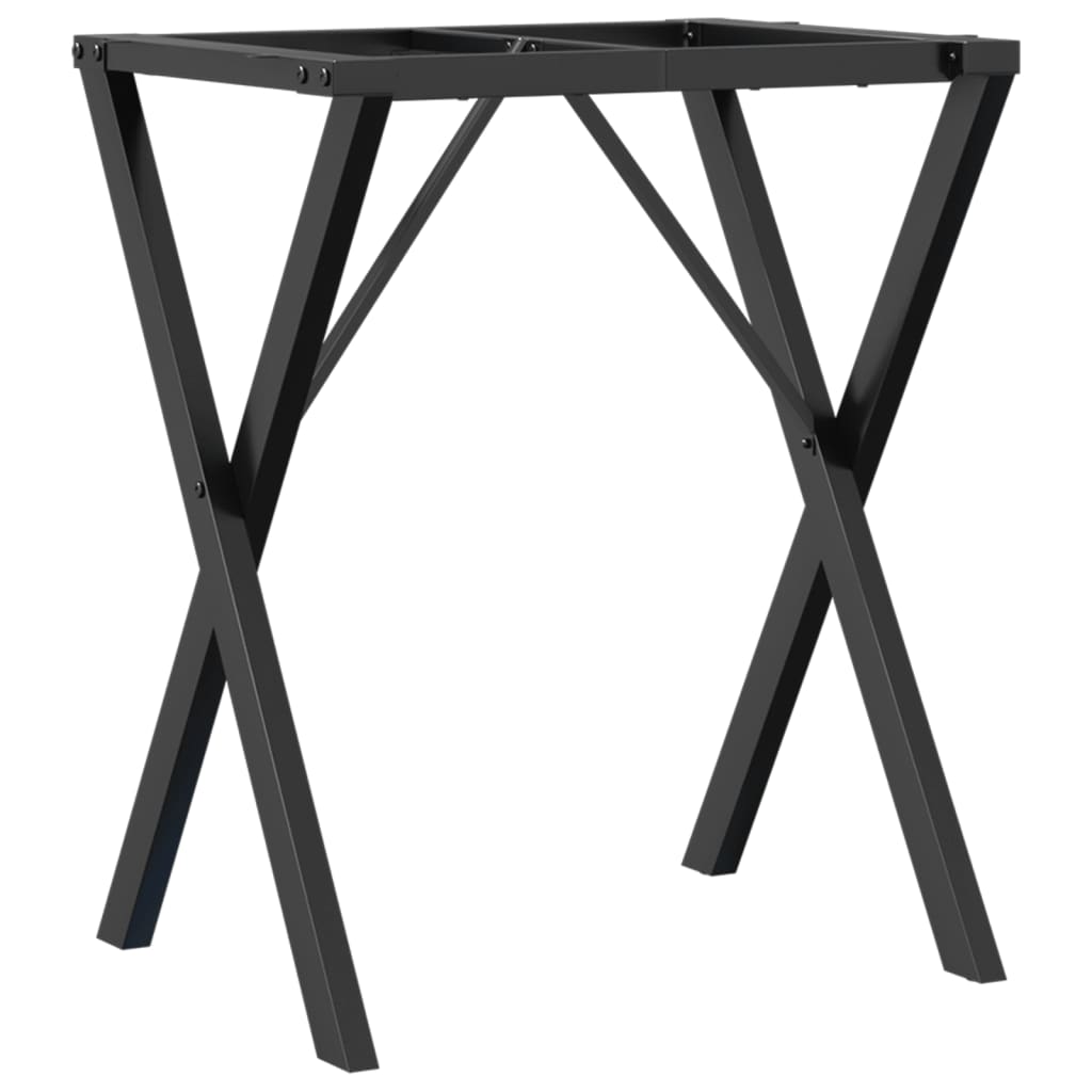 Pieds de table à manger cadre en X 60x50x73 cm acier - XIOS