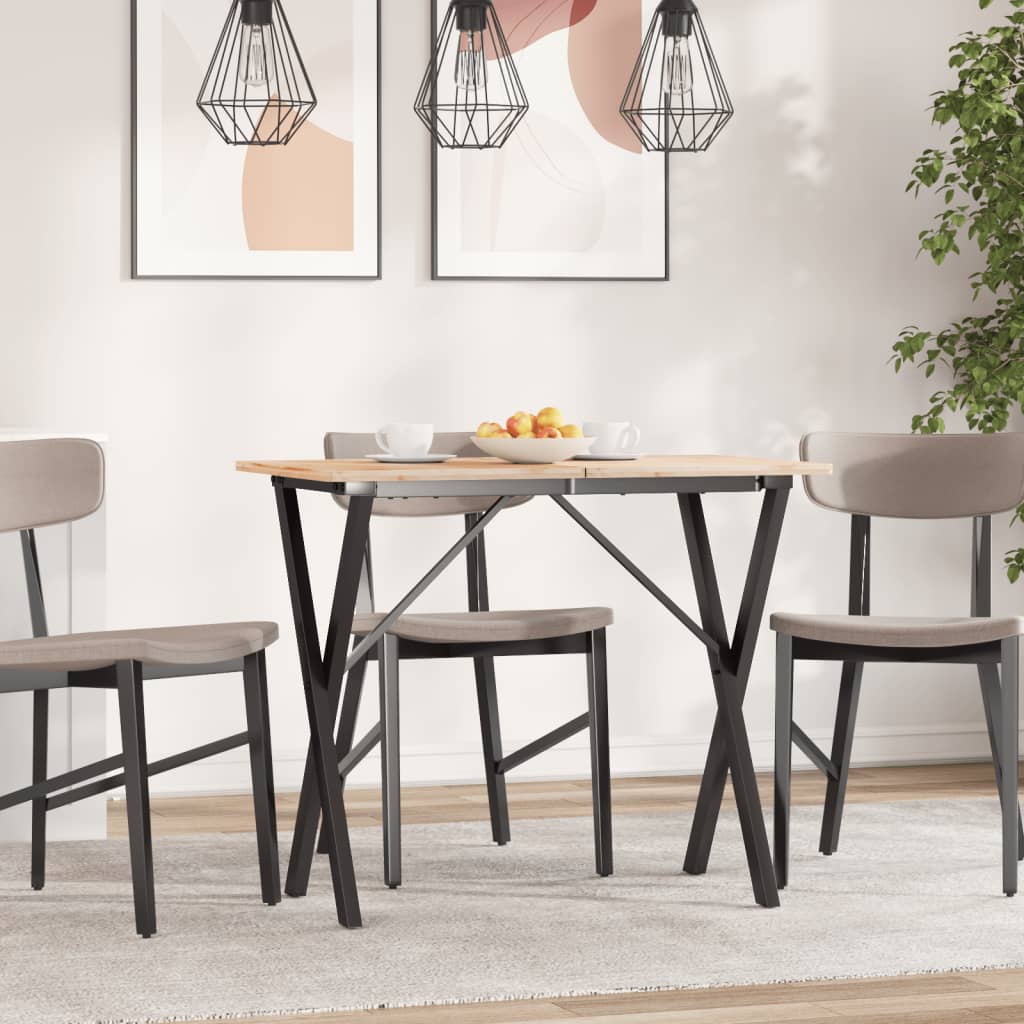 Pieds de table à manger cadre en X 80x40x73 cm acier - XIOS