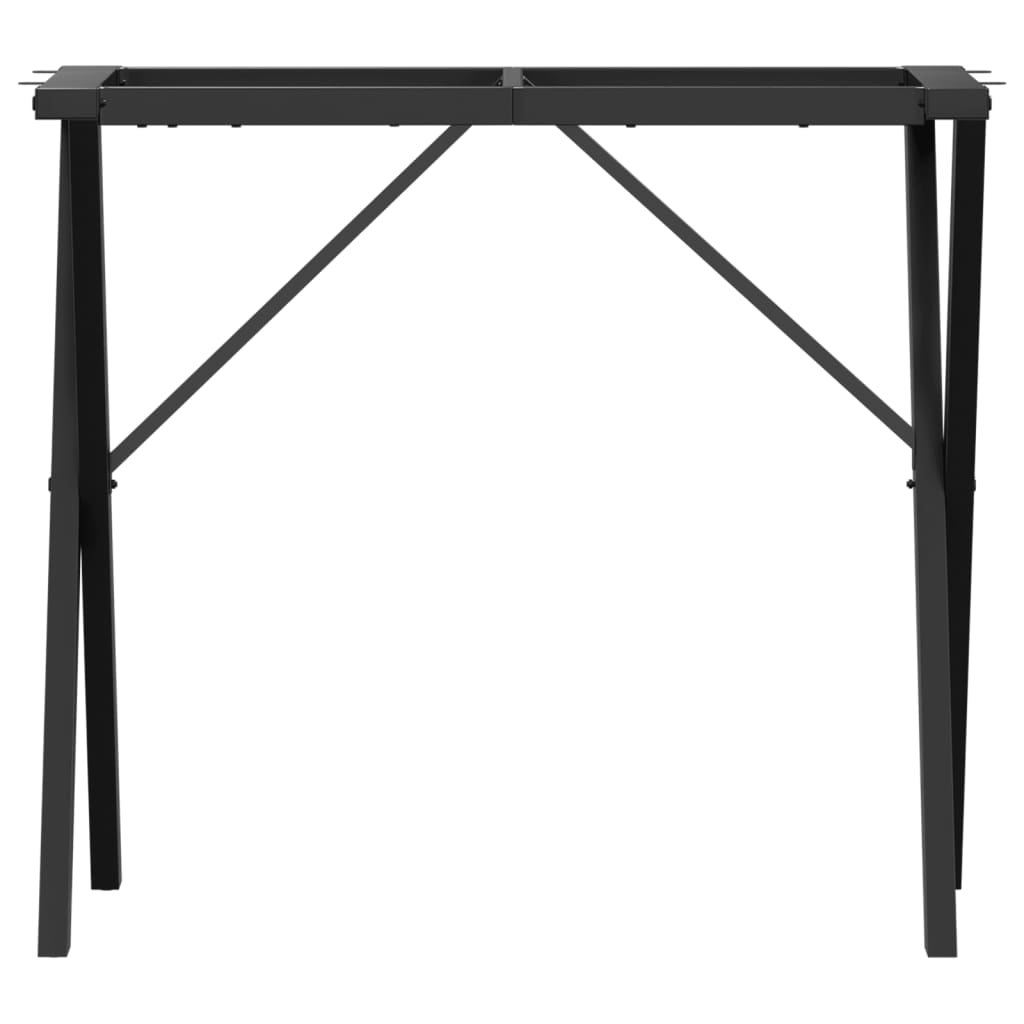 Pieds de table à manger cadre en X 80x40x73 cm acier - XIOS