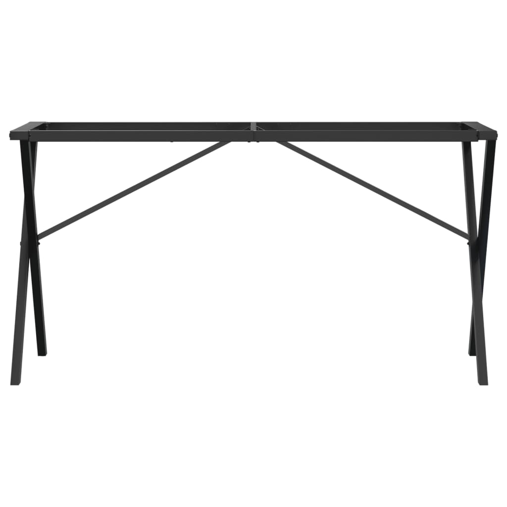 Pieds de table à manger cadre en X 120x60x73 cm acier - XIOS