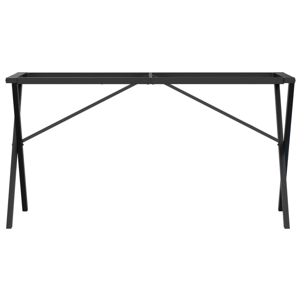 Pieds de table à manger cadre en X 140x60x73 cm acier - XIOS