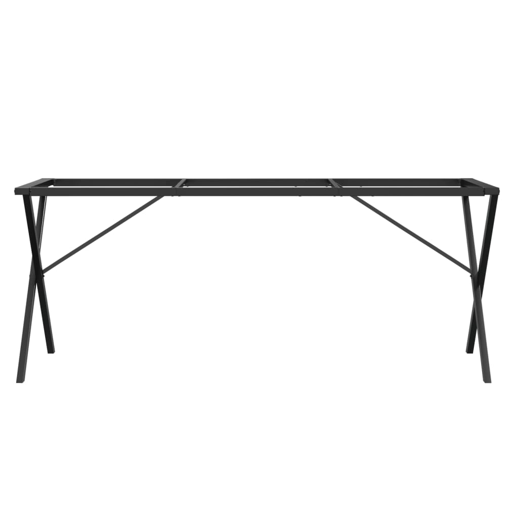 Pieds de table à manger cadre en X 160x80x73 cm acier - XIOS