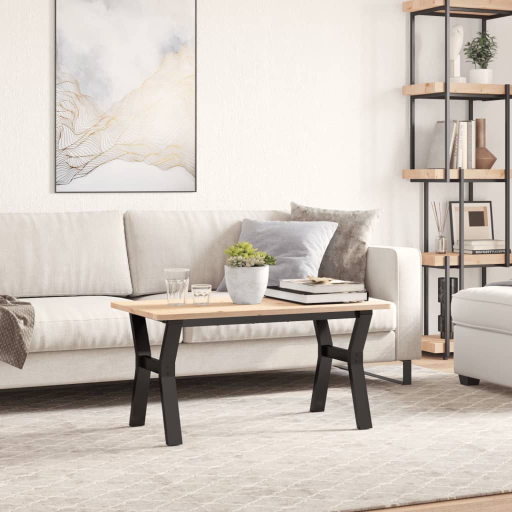 Pieds de table basse cadre en Y 80x40x43 cm acier - XIOS
