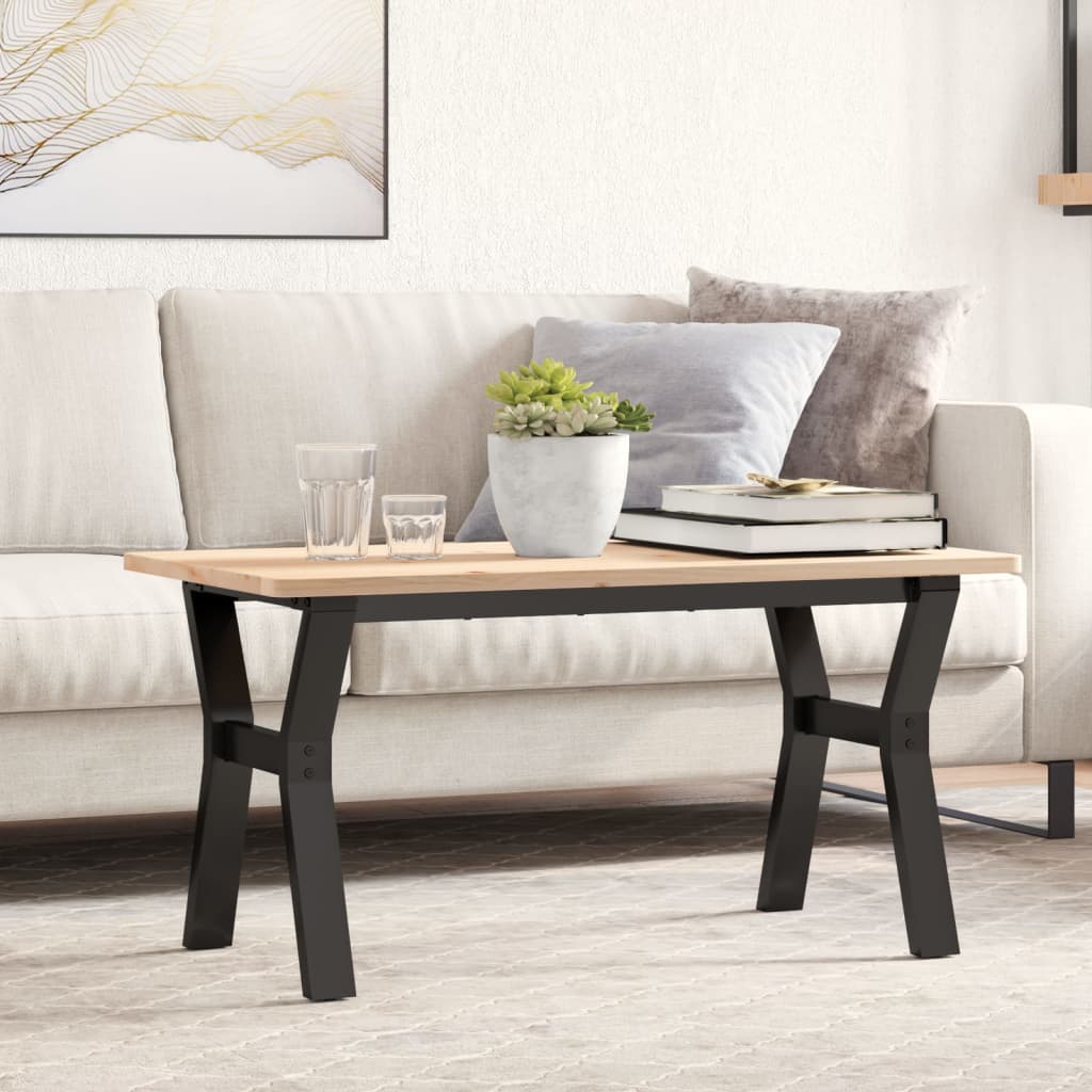Pieds de table basse cadre en Y 80x40x43 cm acier - XIOS