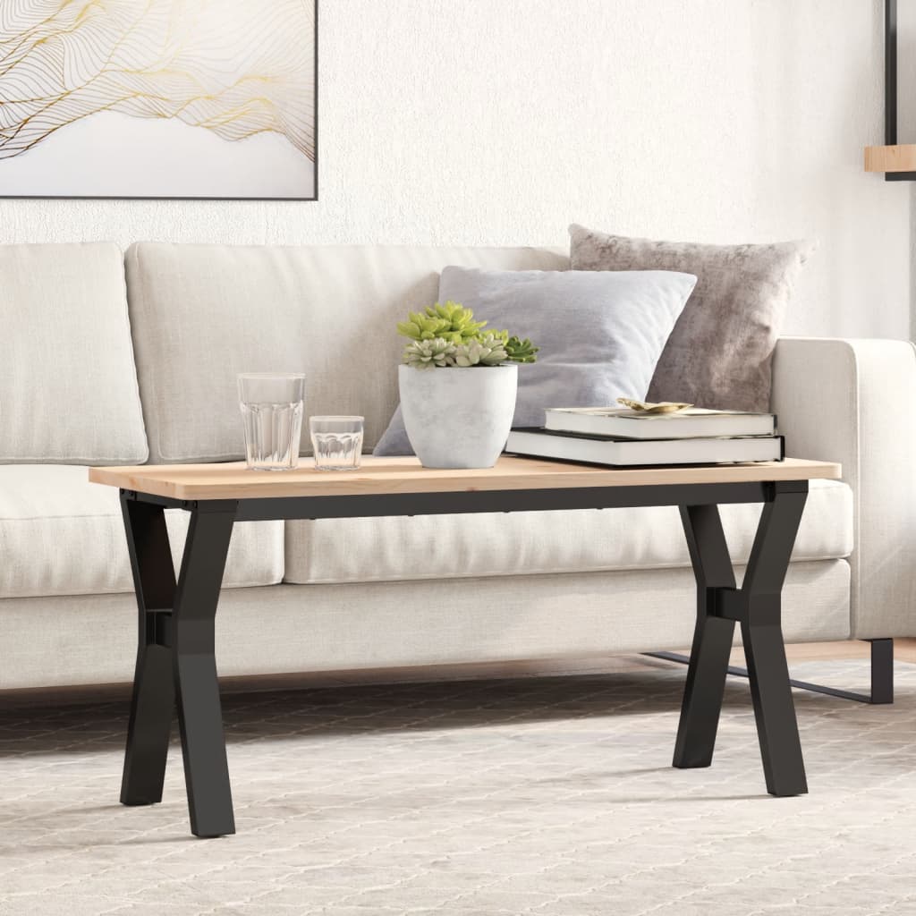 Pieds de table basse cadre en Y 90x30x43 cm acier - XIOS