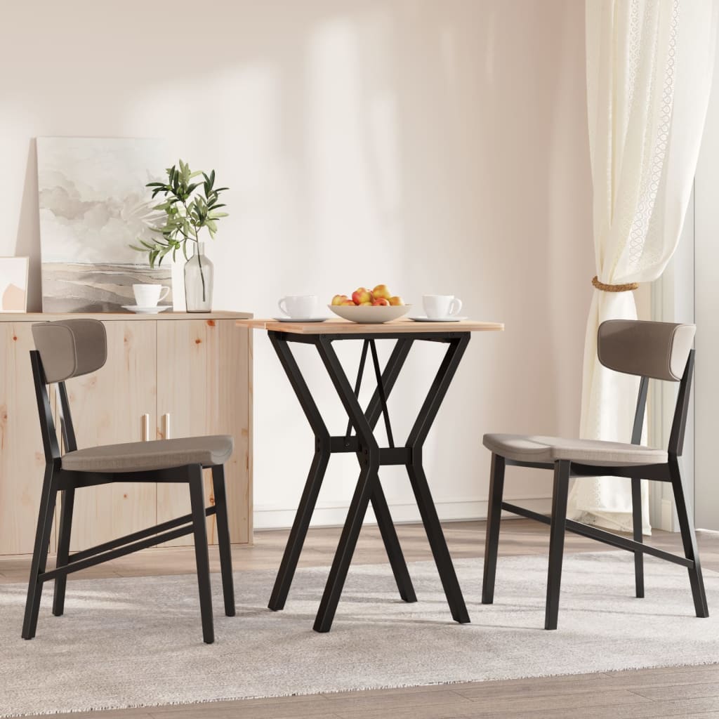 Pieds de table à manger cadre en Y 40x40x73 cm acier - XIOS