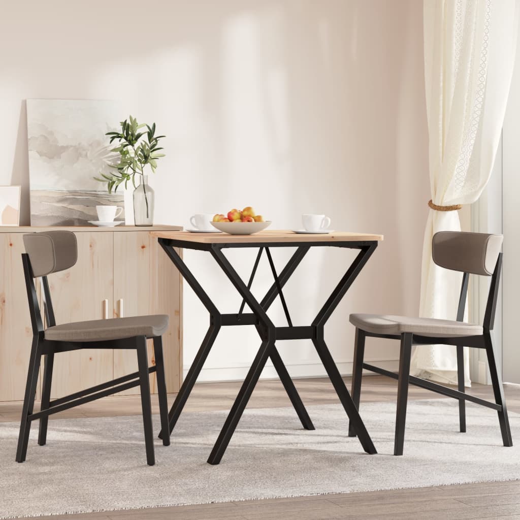 Pieds de table à manger cadre en Y 60x60x73 cm acier - XIOS