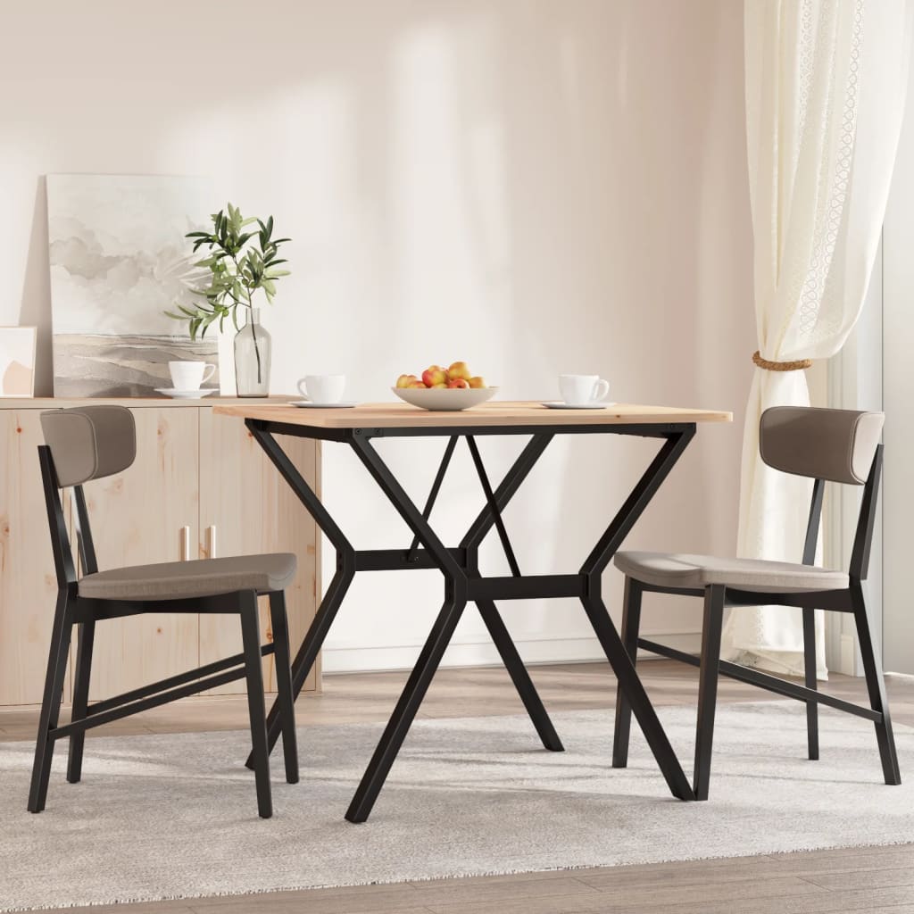 Pieds de table à manger cadre en Y 70x70x73 cm acier - XIOS