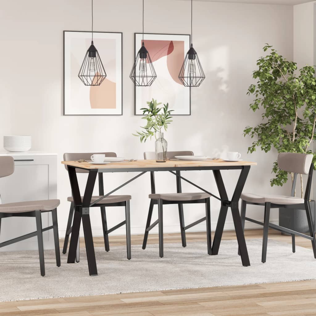 Pieds de table à manger cadre en Y 120x60x73 cm acier - XIOS