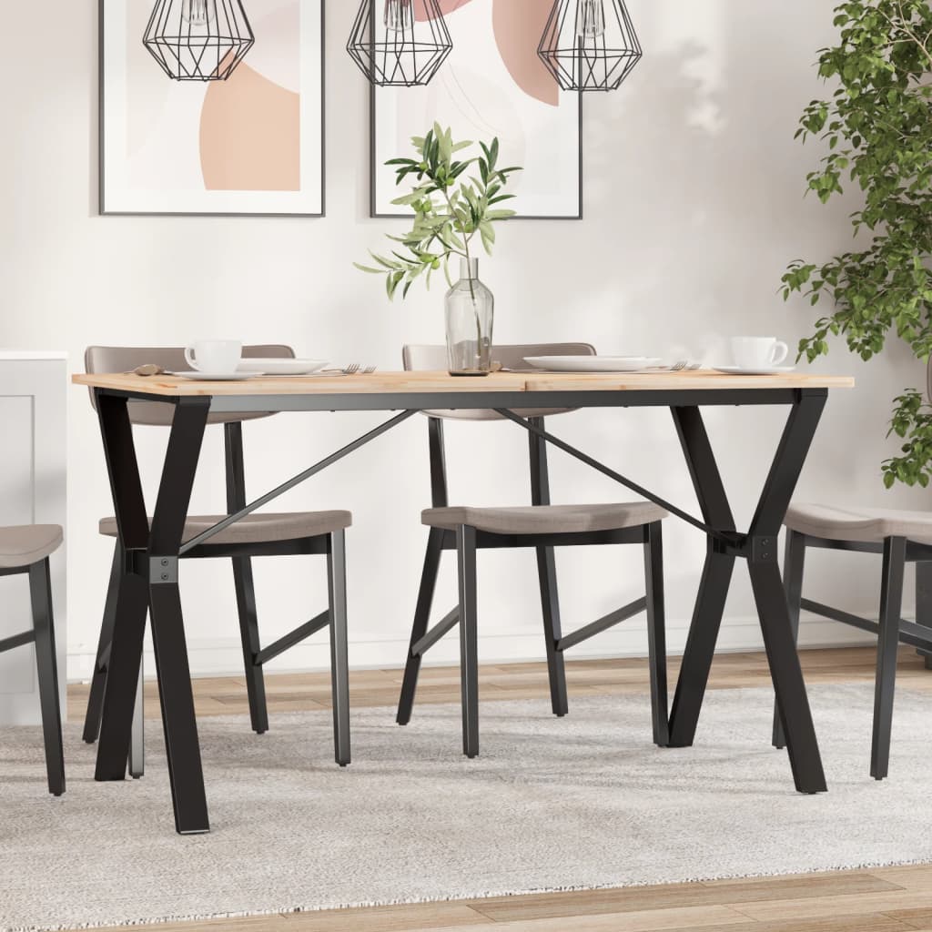 Pieds de table à manger cadre en Y 120x60x73 cm acier - XIOS