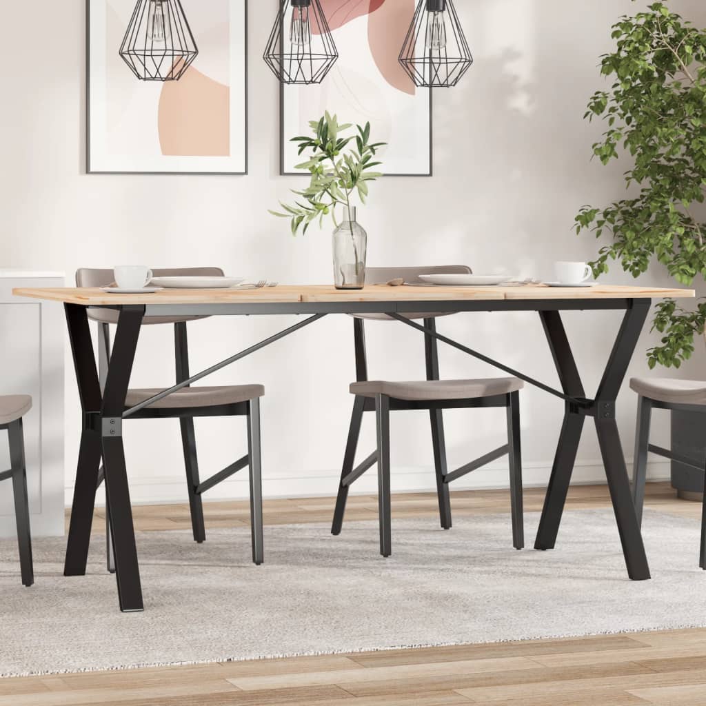 Pieds de table à manger cadre en Y 140x60x73 cm acier - XIOS
