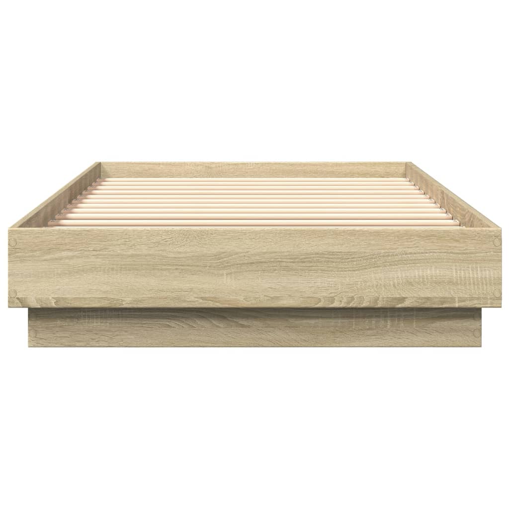 Cadre de lit sans matelas avec lumières LED 100x200 cm - XIOS
