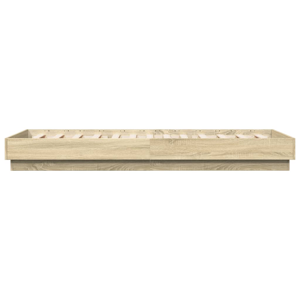 Cadre de lit sans matelas avec lumières LED 100x200 cm - XIOS