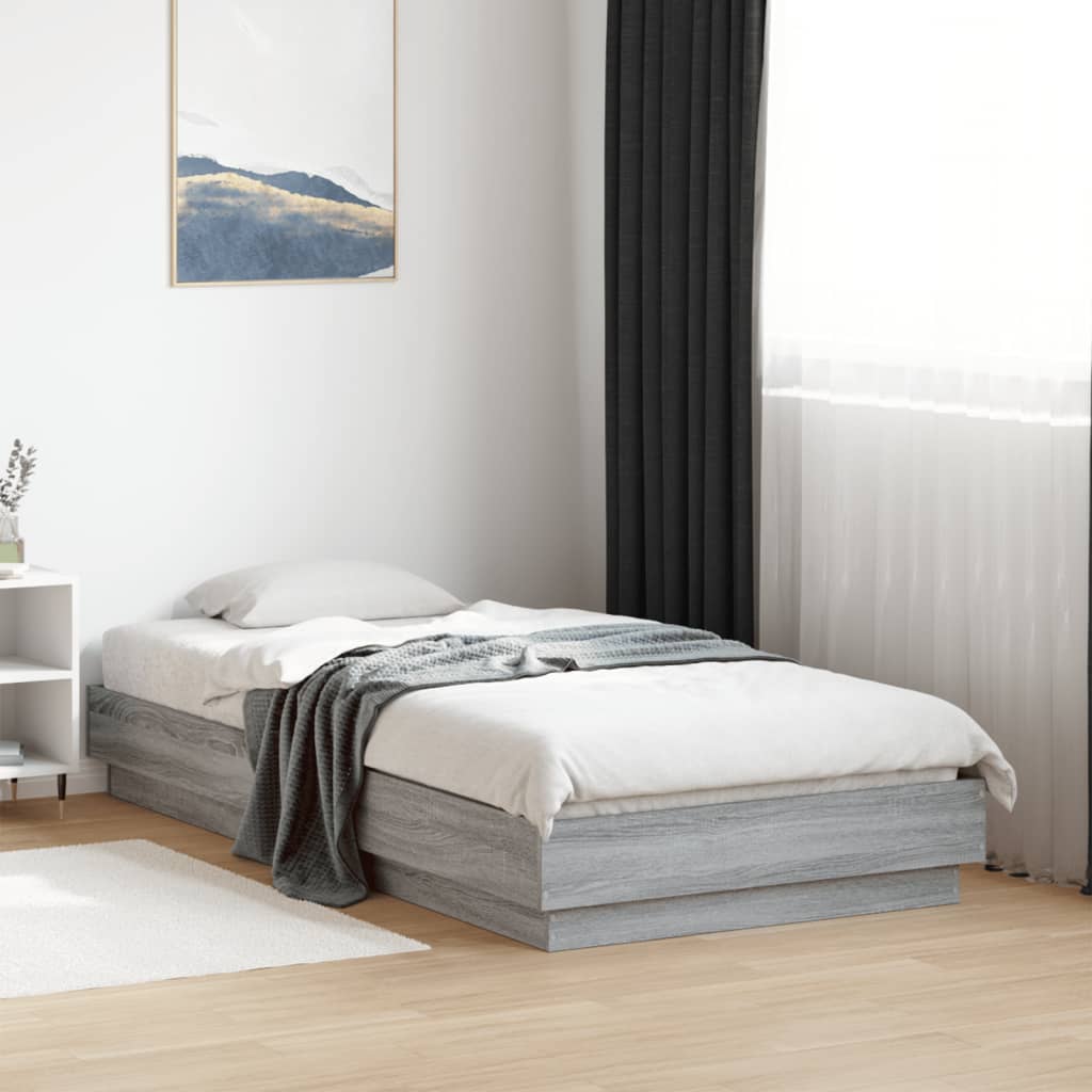 Cadre de lit sans matelas avec lumières LED 75x190 cm - XIOS