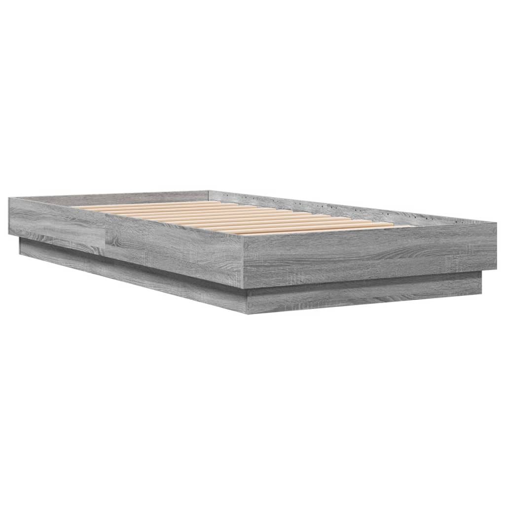 Cadre de lit sans matelas avec lumières LED 75x190 cm - XIOS