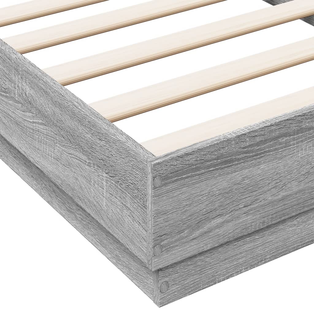 Cadre de lit sans matelas avec lumières LED 75x190 cm - XIOS