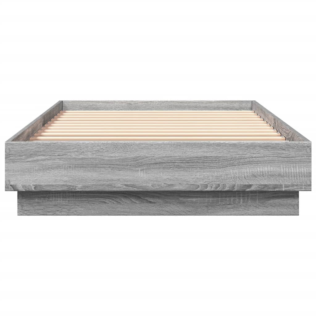 Cadre de lit sans matelas sonoma gris 100x200 cm - XIOS