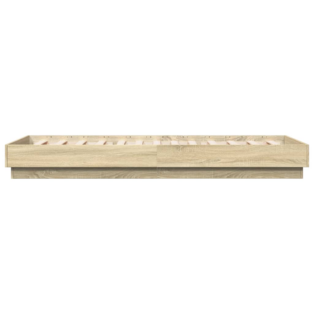 Cadre de lit sans matelas chêne sonoma 90x200 cm - XIOS