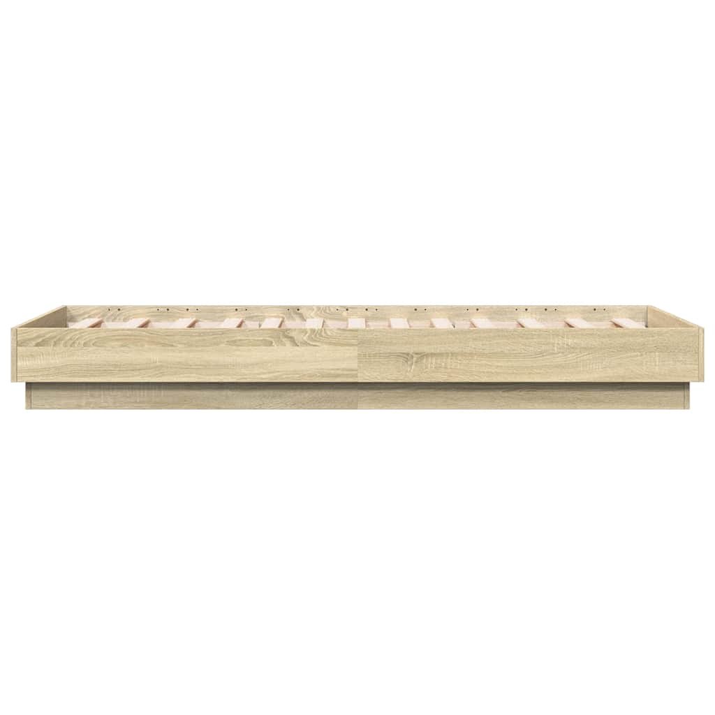 Cadre de lit sans matelas chêne sonoma 90x190 cm - XIOS
