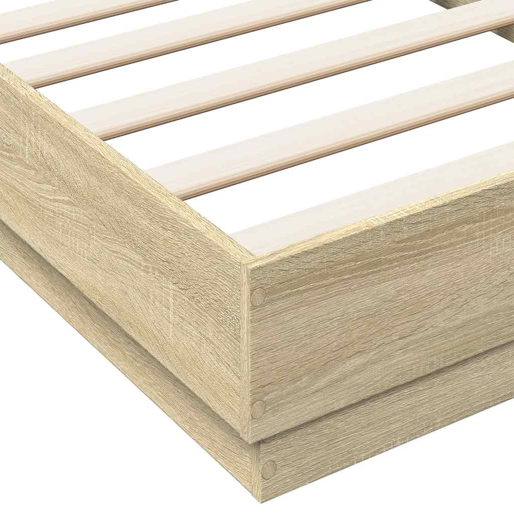 Cadre de lit sans matelas chêne sonoma 90x190 cm - XIOS