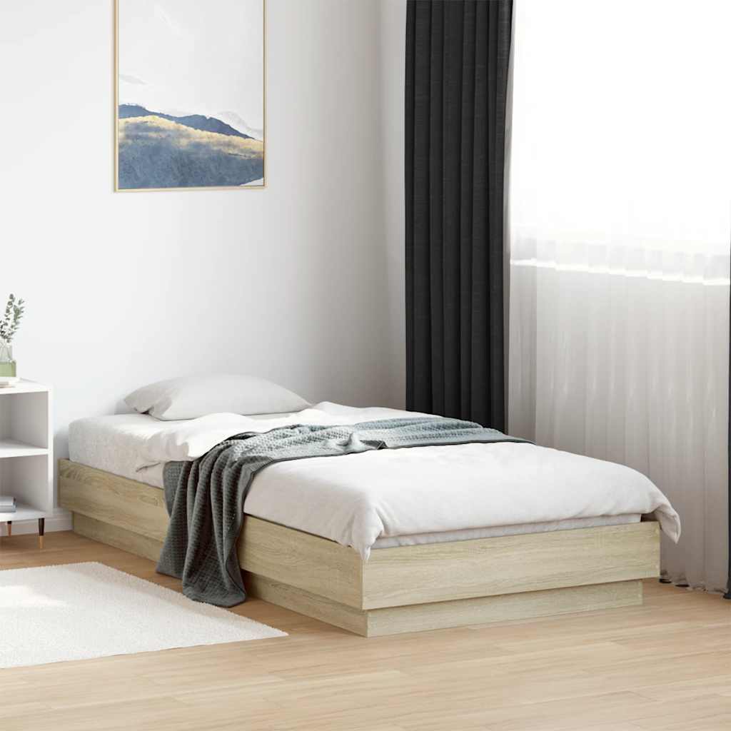 Cadre de lit sans matelas chêne sonoma 90x190 cm - XIOS