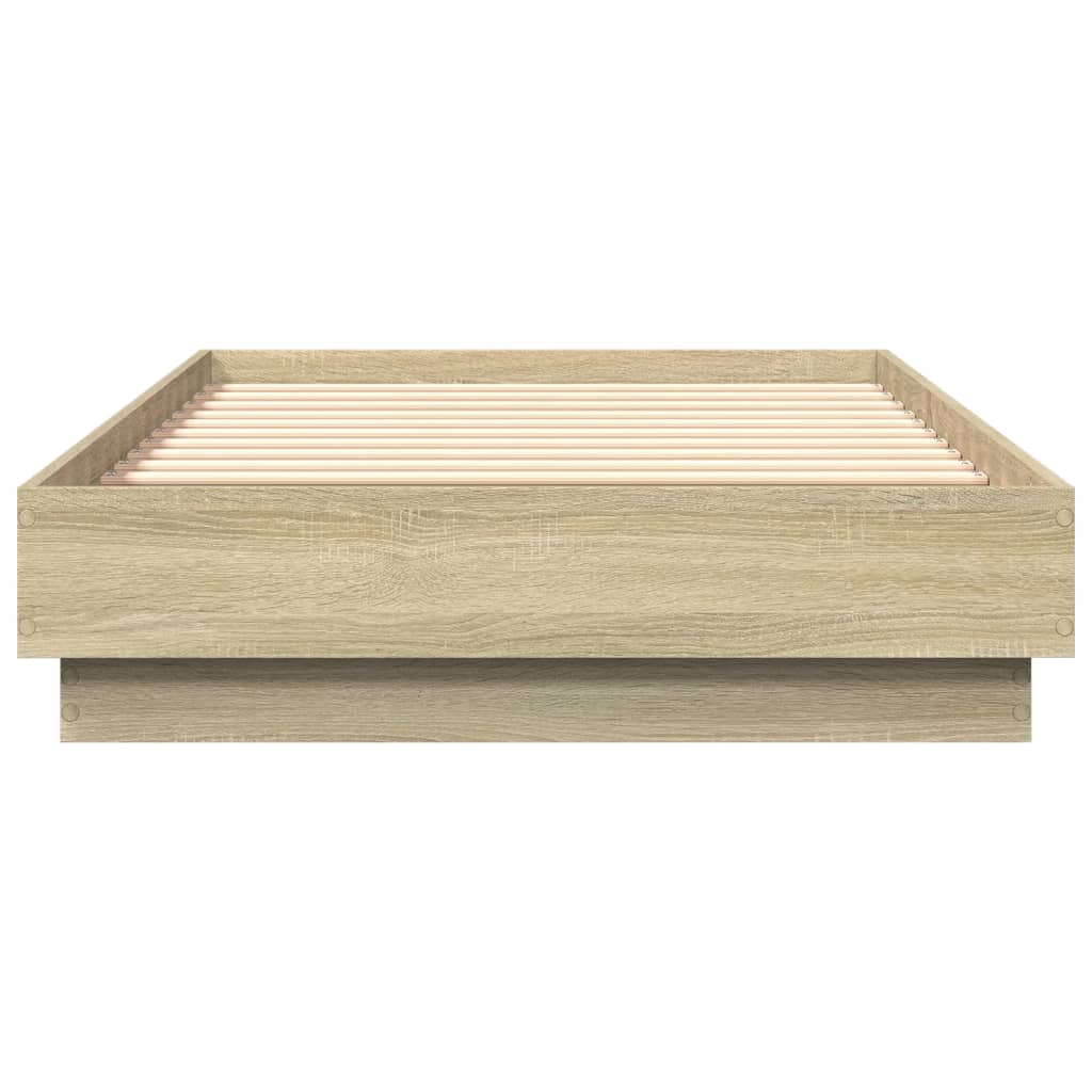 Cadre de lit sans matelas chêne sonoma 75x190 cm - XIOS