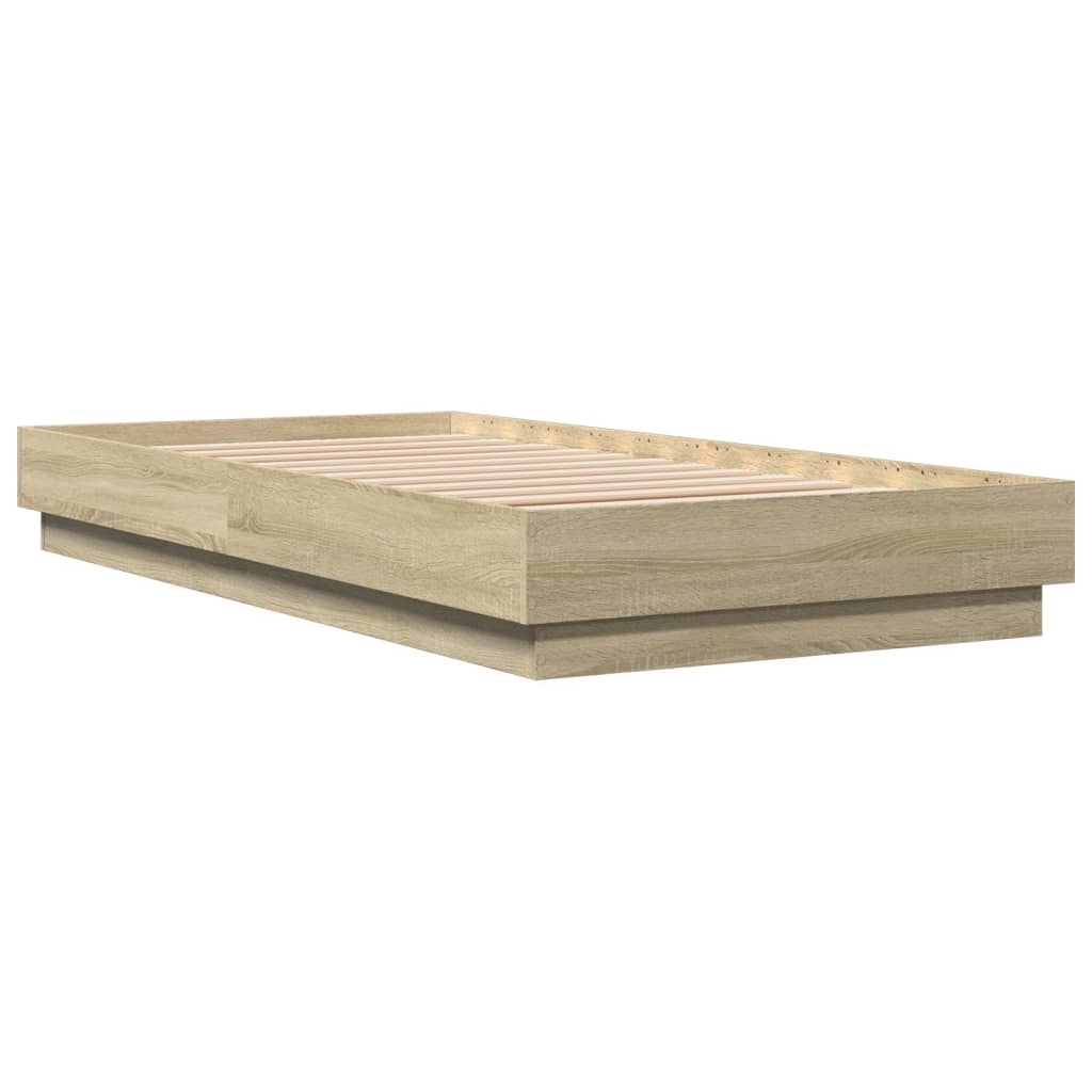 Cadre de lit sans matelas chêne sonoma 75x190 cm - XIOS
