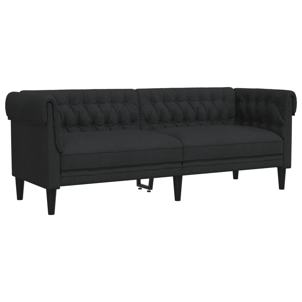 Ensemble de canapés 3 pcs noir tissu - XIOS