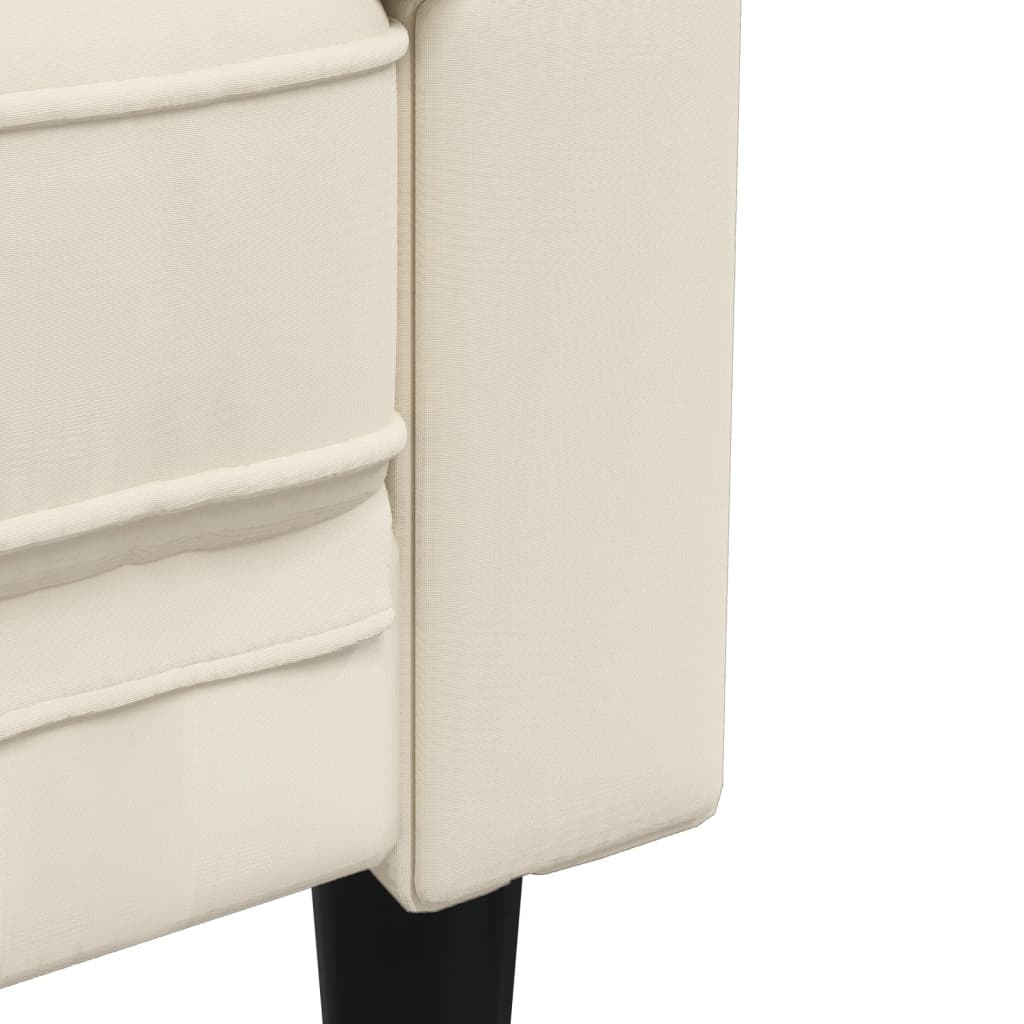 Ensemble de canapés 3 pcs crème tissu - XIOS