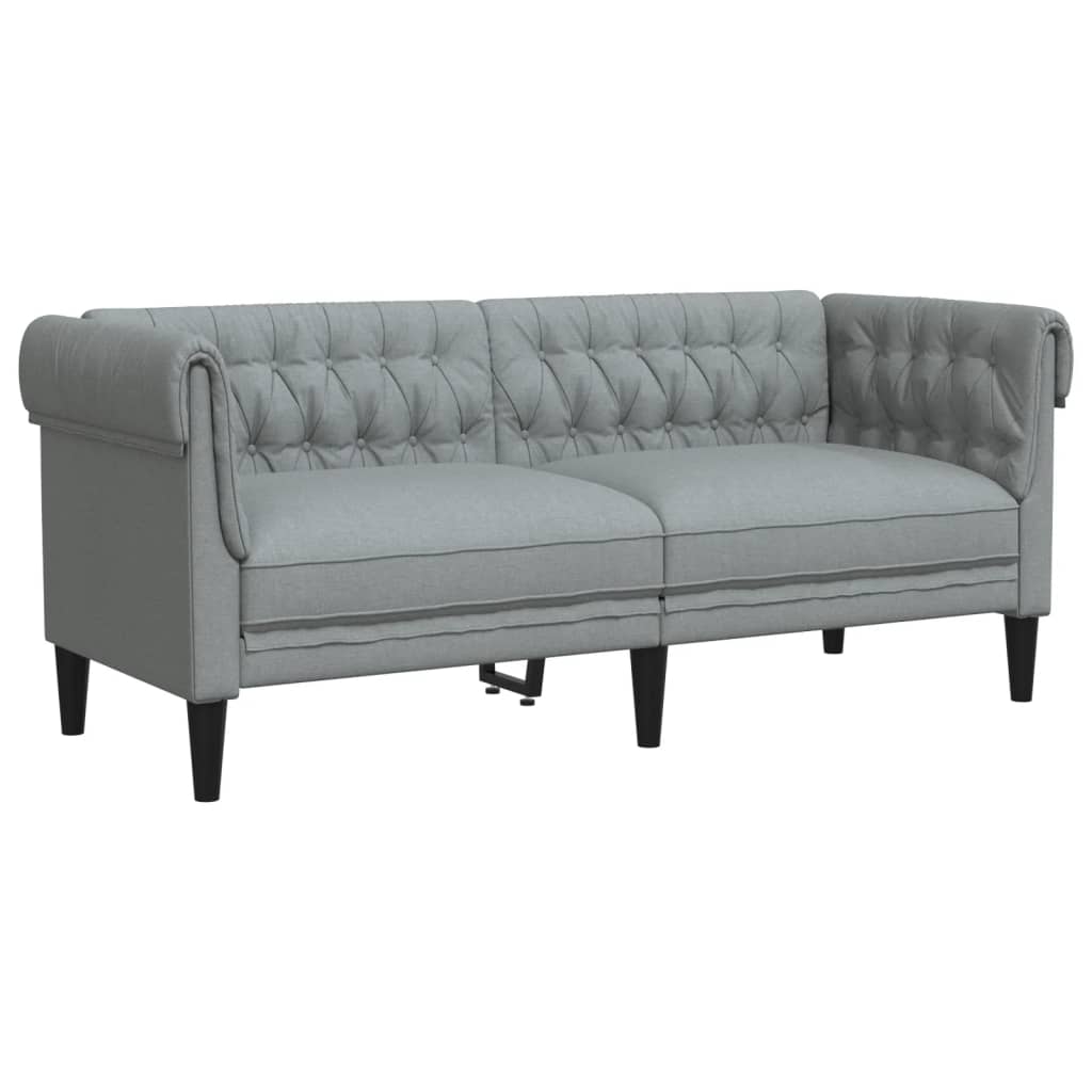 Ensemble de canapés 2 pcs gris clair tissu - XIOS