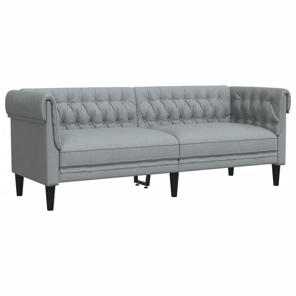 Ensemble de canapés 2 pcs gris clair tissu - XIOS