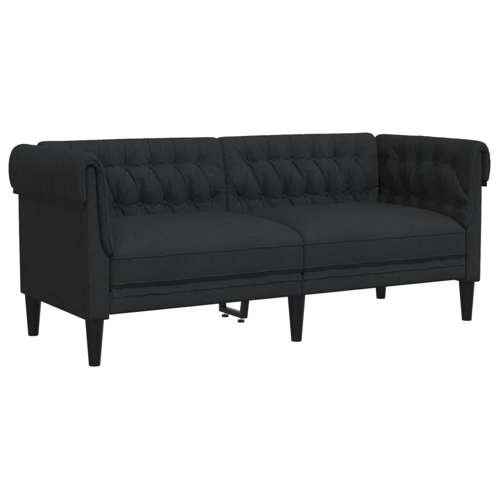 Ensemble de canapés 2 pcs noir tissu - XIOS
