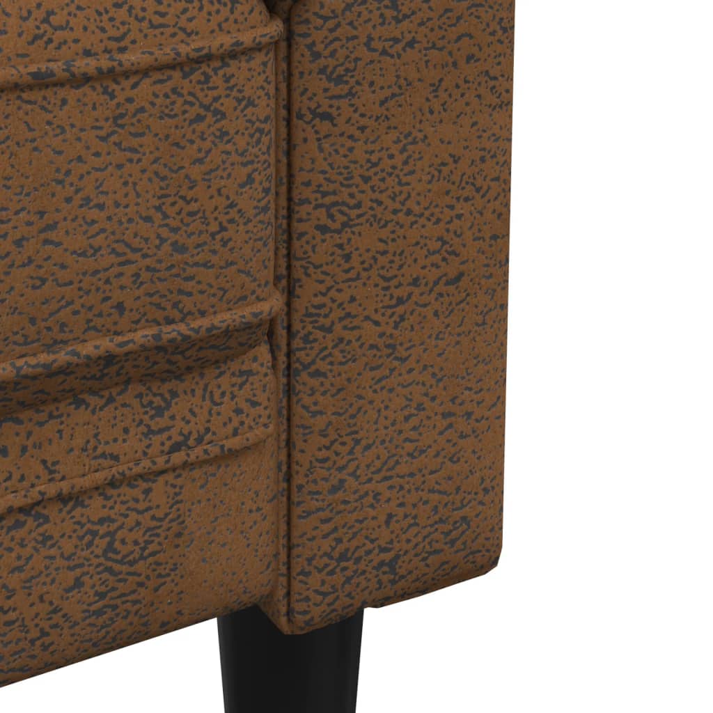 Ensemble de canapés 2 pcs marron tissu - XIOS