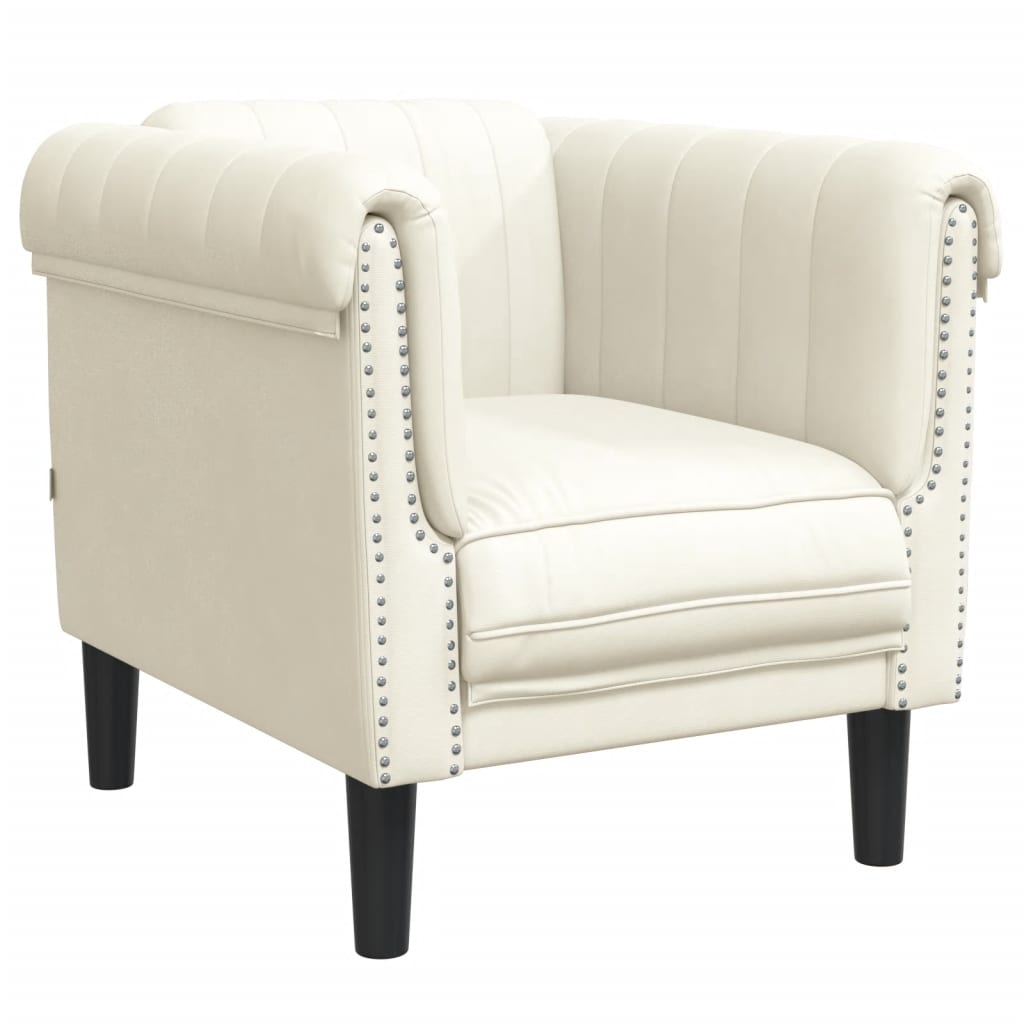 Ensemble de canapés 3 pcs crème velours - XIOS