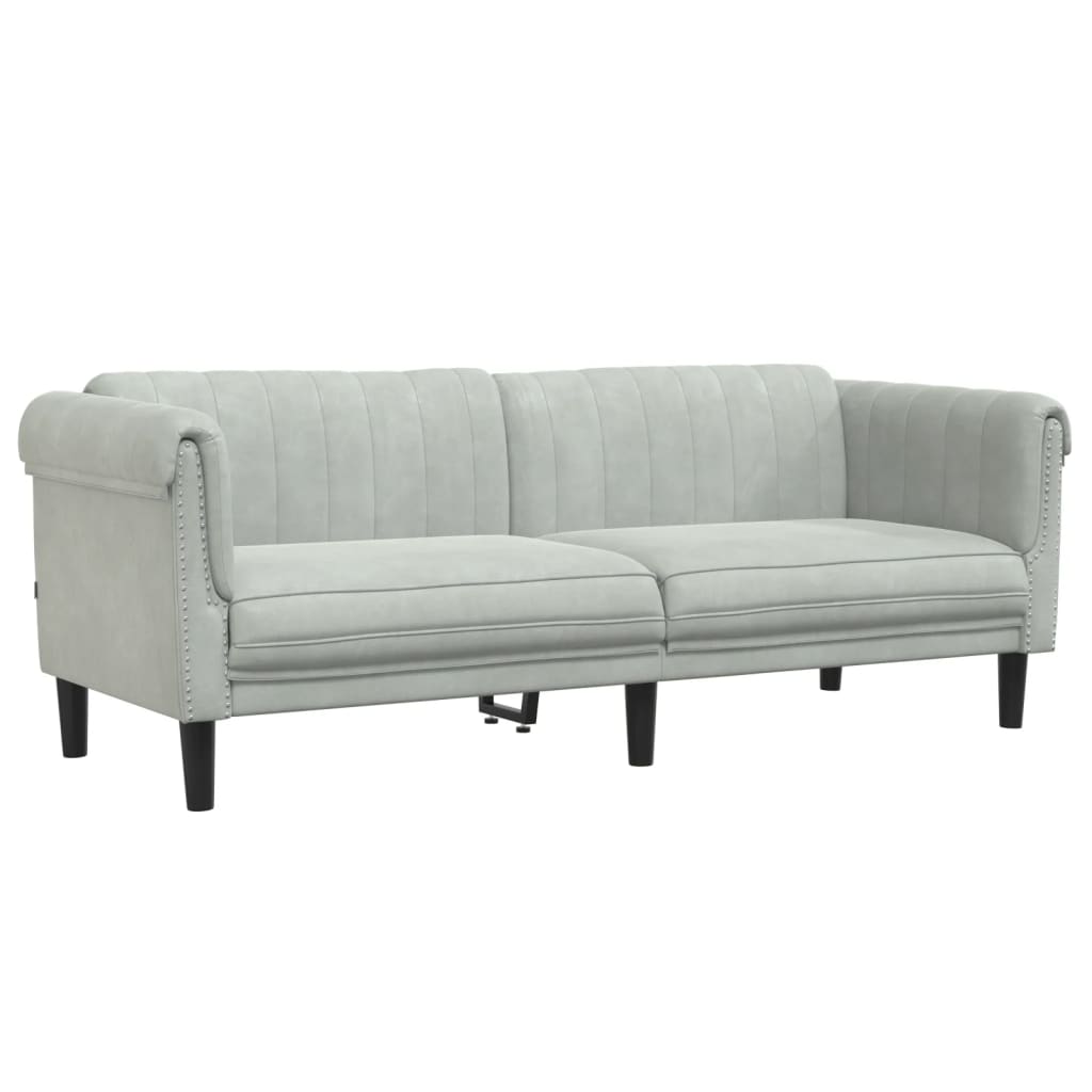 Ensemble de canapés 2 pcs gris clair velours - XIOS