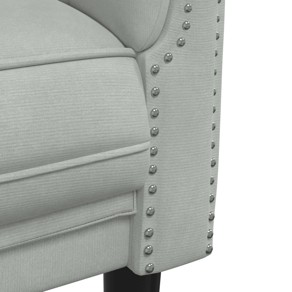 Ensemble de canapés 2 pcs gris clair velours - XIOS