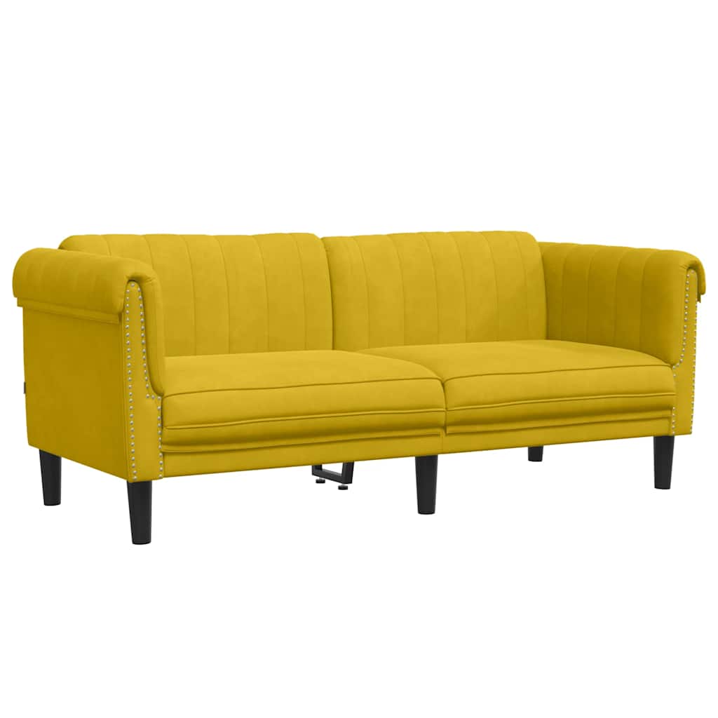 Ensemble de canapés 2 pcs jaune velours - XIOS